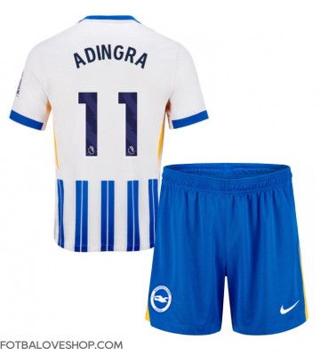 Brighton Simon Adingra #11 Dětské Domácí Dres 2024-25 Krátký Rukáv (+ trenýrky)