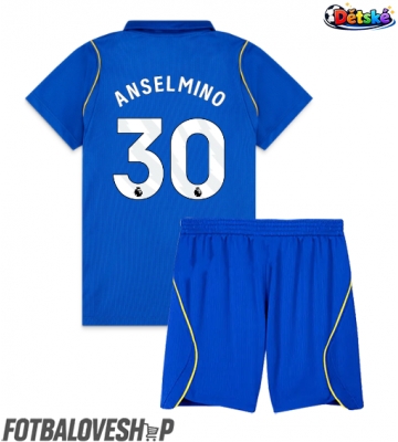 Chelsea Aaron Anselmino #30 Dětské Domácí Dres 2026-27 Krátký Rukáv (+ trenýrky)