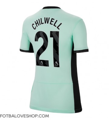 Chelsea Ben Chilwell #21 Dámské Alternativní Dres 2023-24 Krátký Rukáv