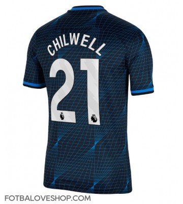 Chelsea Ben Chilwell #21 Venkovní Dres 2023-24 Krátký Rukáv