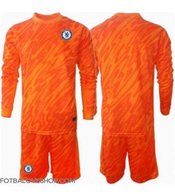 Chelsea Brankářské Dětské Domácí Dres 2024-25 Dlouhý Rukáv (+ trenýrky)