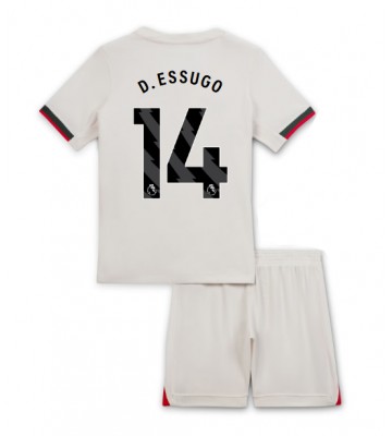 Chelsea Dario Essugo #14 Dětské Venkovní Dres 2025-26 Krátký Rukáv (+ trenýrky)