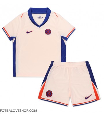 Chelsea Dětské Venkovní Dres 2024-25 Krátký Rukáv (+ trenýrky)