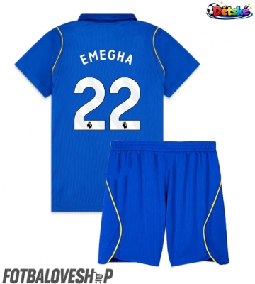 Chelsea Emmanuel Emegha #22 Dětské Domácí Dres 2026-27 Krátký Rukáv (+ trenýrky)
