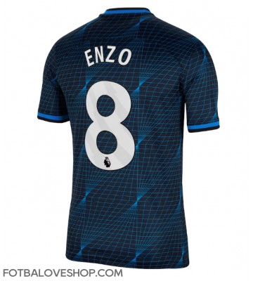 Chelsea Enzo Fernandez #8 Venkovní Dres 2023-24 Krátký Rukáv