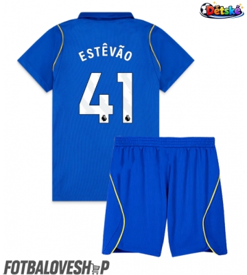 Chelsea Estevao Willian #41 Dětské Domácí Dres 2026-27 Krátký Rukáv (+ trenýrky)