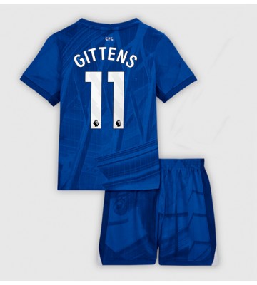 Chelsea Jamie Gittens #11 Dětské Domácí Dres 2025-26 Krátký Rukáv (+ trenýrky)