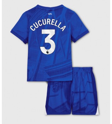 Chelsea Marc Cucurella #3 Dětské Domácí Dres 2025-26 Krátký Rukáv (+ trenýrky)