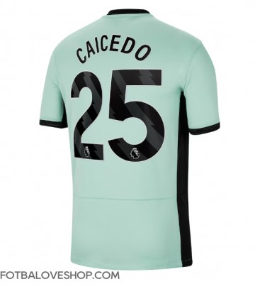 Chelsea Moises Caicedo #25 Alternativní Dres 2023-24 Krátký Rukáv