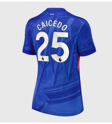 Chelsea Moises Caicedo #25 Dámské Domácí Dres 2025-26 Krátký Rukáv Chelsea Moises Caicedo #25 Dámské Domácí Dres 2025-26 Krátký Rukáv