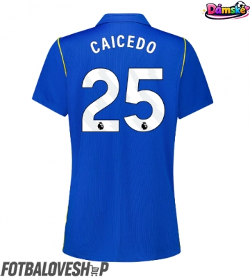 Chelsea Moises Caicedo #25 Dámské Domácí Dres 2026-27 Krátký Rukáv