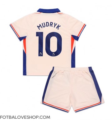 Chelsea Mykhailo Mudryk #10 Dětské Venkovní Dres 2024-25 Krátký Rukáv (+ trenýrky)