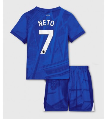 Chelsea Pedro Neto #7 Dětské Domácí Dres 2025-26 Krátký Rukáv (+ trenýrky)