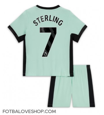 Chelsea Raheem Sterling #7 Dětské Alternativní Dres 2023-24 Krátký Rukáv (+ trenýrky)