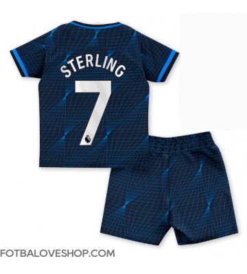 Chelsea Raheem Sterling #7 Dětské Venkovní Dres 2023-24 Krátký Rukáv (+ trenýrky)
