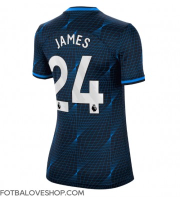 Chelsea Reece James #24 Dámské Venkovní Dres 2023-24 Krátký Rukáv