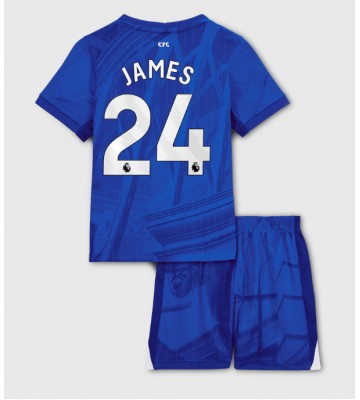 Chelsea Reece James #24 Dětské Domácí Dres 2025-26 Krátký Rukáv (+ trenýrky)