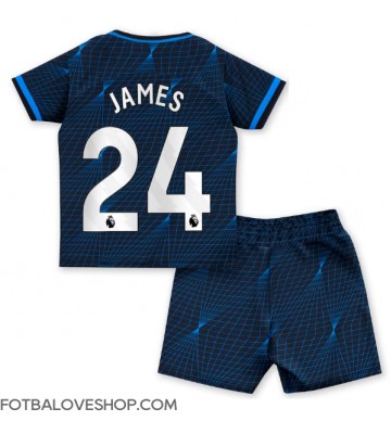 Chelsea Reece James #24 Dětské Venkovní Dres 2023-24 Krátký Rukáv (+ trenýrky)