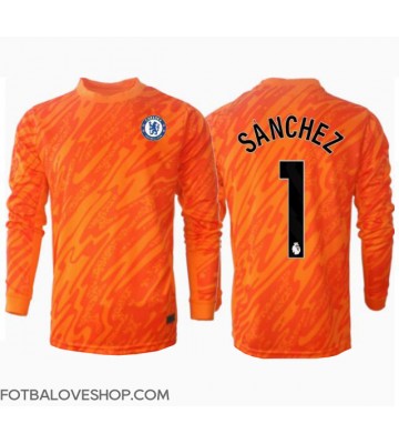 Chelsea Robert Sanchez #1 Brankářské Domácí Dres 2024-25 Dlouhý Rukáv