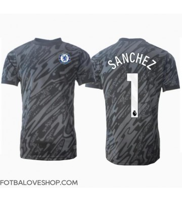 Chelsea Robert Sanchez #1 Brankářské Venkovní Dres 2024-25 Krátký Rukáv