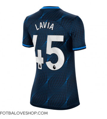Chelsea Romeo Lavia #45 Dámské Venkovní Dres 2023-24 Krátký Rukáv