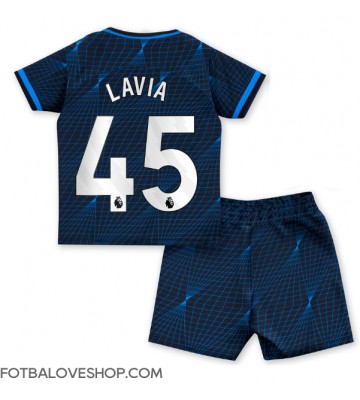 Chelsea Romeo Lavia #45 Dětské Venkovní Dres 2023-24 Krátký Rukáv (+ trenýrky)