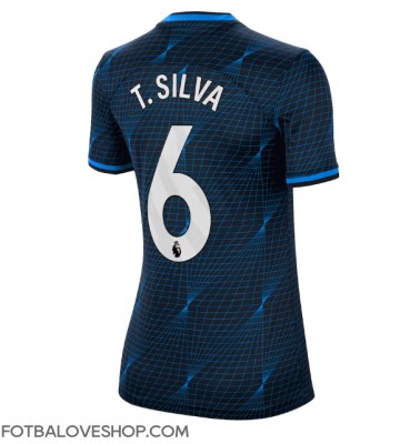 Chelsea Thiago Silva #6 Dámské Venkovní Dres 2023-24 Krátký Rukáv