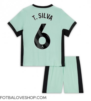 Chelsea Thiago Silva #6 Dětské Alternativní Dres 2023-24 Krátký Rukáv (+ trenýrky)
