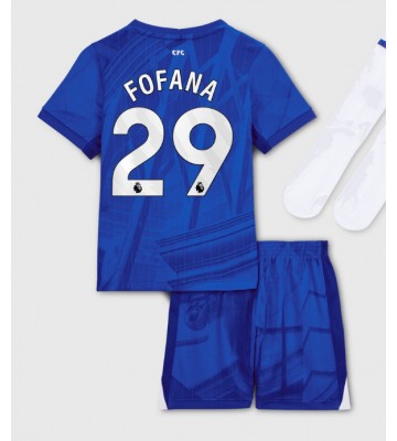 Chelsea Wesley Fofana #29 Dětské Domácí Dres 2025-26 Krátký Rukáv (+ trenýrky)