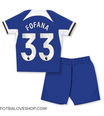 Chelsea Wesley Fofana #33 Dětské Domácí Dres 2023-24 Krátký Rukáv (+ trenýrky)