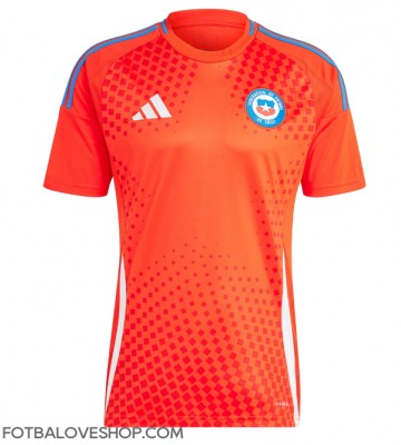 Chile Domácí Dres Copa America 2024 Krátký Rukáv