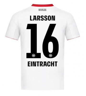 Eintracht Frankfurt Hugo Larsson #16 Venkovní Dres 2025-26 Krátký Rukáv