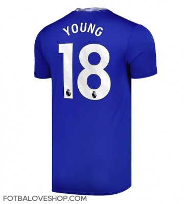 Everton Ashley Young #18 Domácí Dres 2024-25 Krátký Rukáv