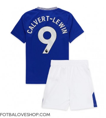 Everton Dominic Calvert-Lewin #9 Dětské Domácí Dres 2024-25 Krátký Rukáv (+ trenýrky)