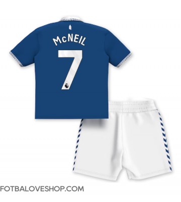 Everton Dwight McNeil #7 Dětské Domácí Dres 2023-24 Krátký Rukáv (+ trenýrky)