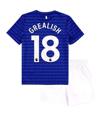 Everton Jack Grealish #18 Dětské Domácí Dres 2025-26 Krátký Rukáv (+ trenýrky) Everton Jack Grealish #18 Dětské Domácí Dres 2025-26 Krátký Rukáv (+ trenýrky)