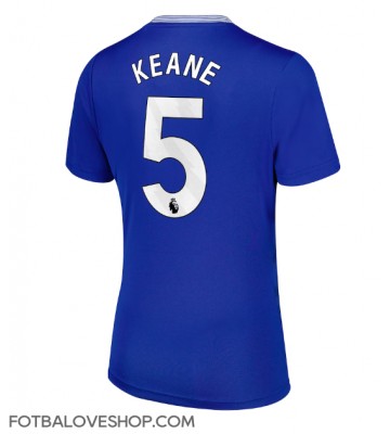 Everton Michael Keane #5 Dámské Domácí Dres 2024-25 Krátký Rukáv