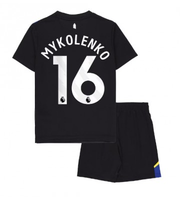 Everton Vitaliy Mykolenko #16 Dětské Alternativní Dres 2025-26 Krátký Rukáv (+ trenýrky) Everton Vitaliy Mykolenko #16 Dětské Alternativní Dres 2025-26 Krátký Rukáv (+ trenýrky)