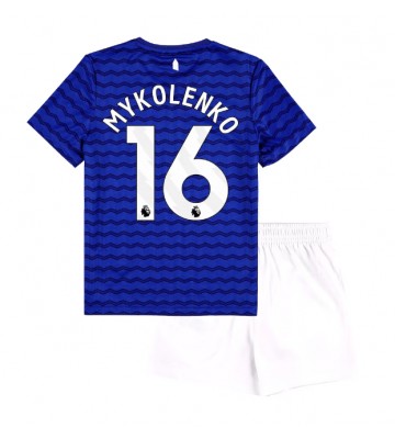 Everton Vitaliy Mykolenko #16 Dětské Domácí Dres 2025-26 Krátký Rukáv (+ trenýrky) Everton Vitaliy Mykolenko #16 Dětské Domácí Dres 2025-26 Krátký Rukáv (+ trenýrky)