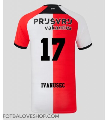 Feyenoord Luka Ivanusec #17 Domácí Dres 2024-25 Krátký Rukáv