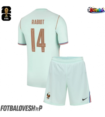 Francie Adrien Rabiot #14 Dětské Venkovní Dres MS 2026 Krátký Rukáv (+ trenýrky)