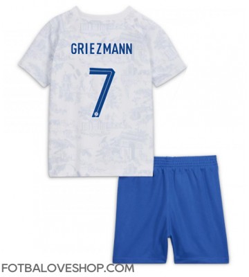 Francie Antoine Griezmann #7 Dětské Venkovní Dres MS 2022 Krátký Rukáv (+ trenýrky)