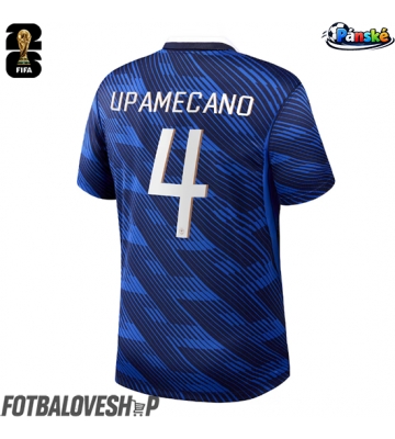 Francie Dayot Upamecano #4 Domácí Dres MS 2026 Krátký Rukáv