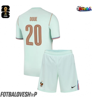 Francie Desire Doue #20 Dětské Venkovní Dres MS 2026 Krátký Rukáv (+ trenýrky)