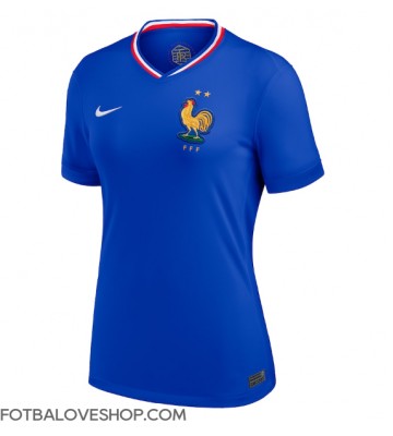 Francie Dámské Domácí Dres ME 2024 Krátký Rukáv