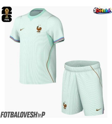 Francie Dětské Venkovní Dres MS 2026 Krátký Rukáv (+ trenýrky)