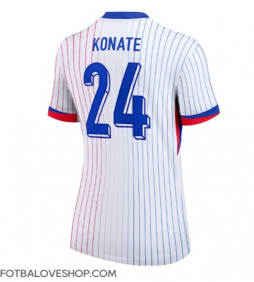 Francie Ibrahima Konate #24 Dámské Venkovní Dres ME 2024 Krátký Rukáv