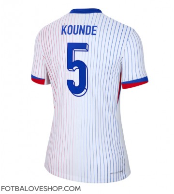 Francie Jules Kounde #5 Dámské Venkovní Dres ME 2024 Krátký Rukáv