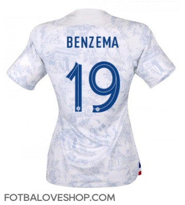 Francie Karim Benzema #19 Dámské Venkovní Dres MS 2022 Krátký Rukáv