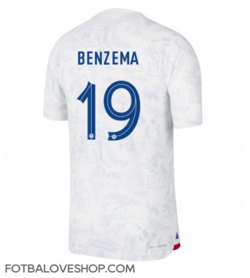 Francie Karim Benzema #19 Venkovní Dres MS 2022 Krátký Rukáv
